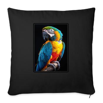 Aras Ara - Sofakissenbezug 45 x 45 cm - Schwarz - Vorne