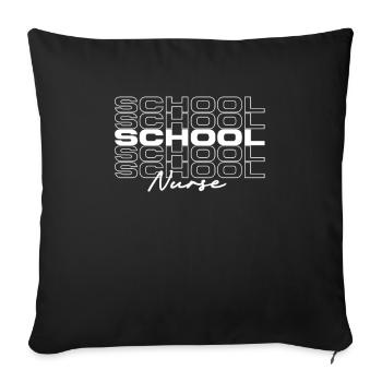 School Nurse Medical Nurses Stylish - Sofa pillowcase 17,3'' x 17,3'' (45 x 45 cm) - black - Front