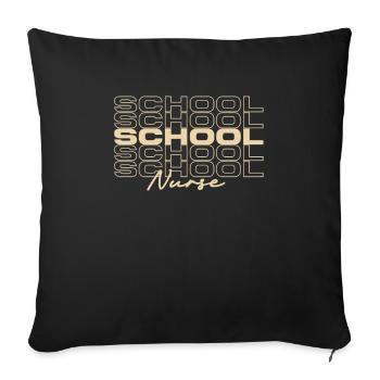 School Nurse Medical Nurses Stylish - Sofa pillowcase 17,3'' x 17,3'' (45 x 45 cm) - black - Front