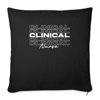 Klinische Krankenschwester Medizinische Krankenschwestern Stilvoll - Sofakissenbezug 45 x 45 cm - Schwarz - Vorne