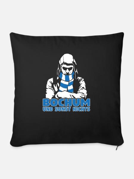 Bochum und sonst nichts - Sofakissenbezug 45 x 45 cm - Schwarz