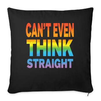 Pride LGBTQ Pride Regenbogen Pride Gay Pride Lgbtq - Sofakissenbezug 45 x 45 cm - Schwarz - Vorne