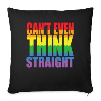 Pride LGBTQ Pride Regenbogen Pride Gay Pride Lgbtq - Sofakissenbezug 45 x 45 cm - Schwarz - Vorne