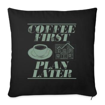 Architect Architecture Gift Architecture Student - Sofa pillowcase 17,3'' x 17,3'' (45 x 45 cm) - black - Front