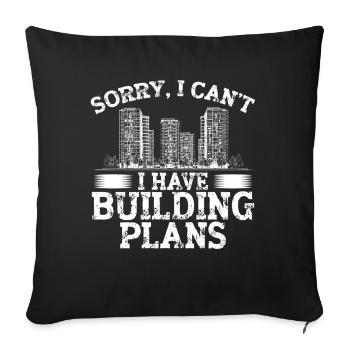 Architect Architecture Gift Architecture Student - Sofa pillowcase 17,3'' x 17,3'' (45 x 45 cm) - black - Front