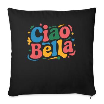 Ciao Bella - Sofa pillowcase 17,3'' x 17,3'' (45 x 45 cm) - black - Front
