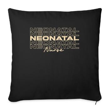 Nursing Neonatal Nurse Medical Nurses Stylish - Sofa pillowcase 17,3'' x 17,3'' (45 x 45 cm) - black - Front