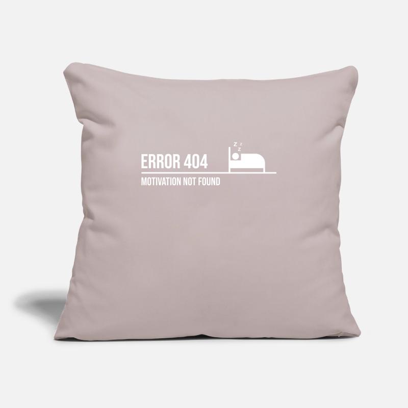 Error 404 - Motivation not found | Nerd Spruch Sofakissenbezug 45 x 45 cm