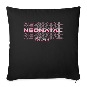 Nursing Neonatal Nurse Medical Nurses Stylish - Sofa pillowcase 17,3'' x 17,3'' (45 x 45 cm) - black - Front