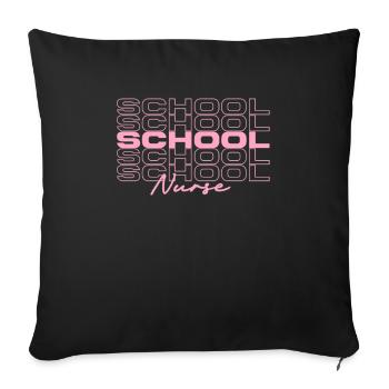 School Nurse Medical Nurses Stylish - Sofa pillowcase 17,3'' x 17,3'' (45 x 45 cm) - black - Front
