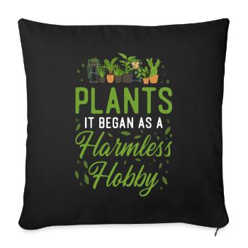 Plant Lover Gardening Plants It - Sofa pillowcase 17,3'' x 17,3'' (45 x 45 cm) - black - Front