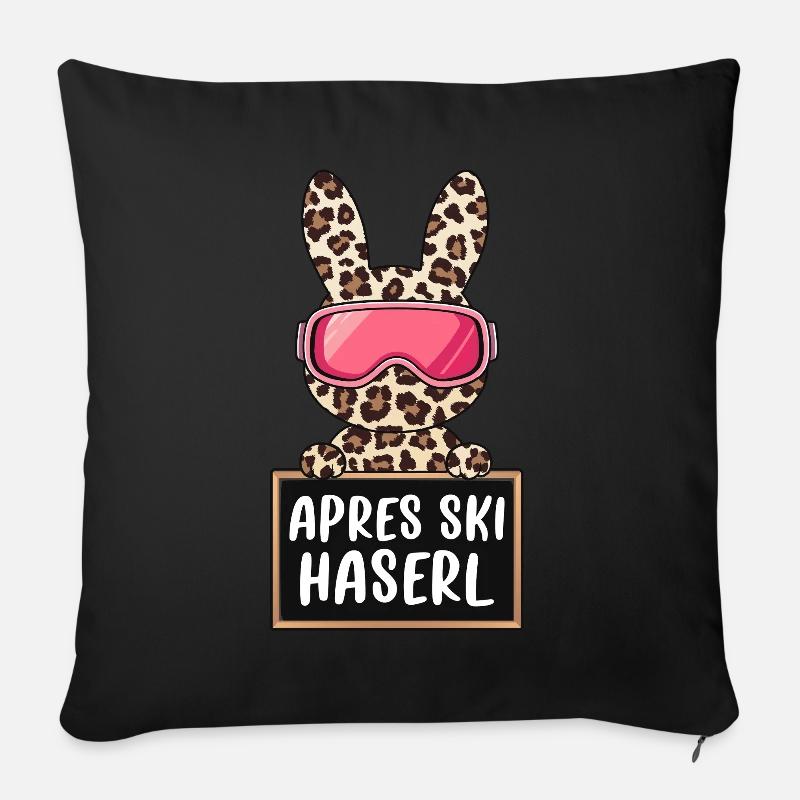 Apres Ski Haserl - Sofakissenbezug 45 x 45 cm - Schwarz