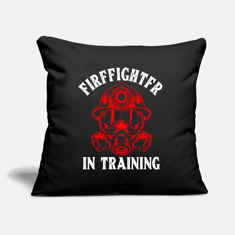 Firefighter In Training First Responder Future Sofa pillowcase 17,3'' x 17,3'' (45 x 45 cm)
