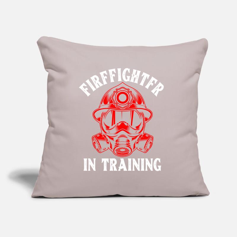 Firefighter In Training First Responder Future Sofa pillowcase 17,3'' x 17,3'' (45 x 45 cm)
