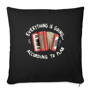 Accordion Musicians Experience passion with the - Sofa pillowcase 17,3'' x 17,3'' (45 x 45 cm) - black - Front