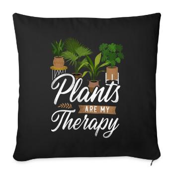 Plant Lover Gardening Plants Are - Sofa pillowcase 17,3'' x 17,3'' (45 x 45 cm) - black - Front