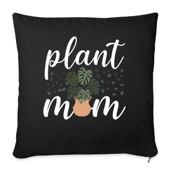 Plant Lover Gardening Monstera - Sofakissenbezug 45 x 45 cm - Schwarz - Vorne