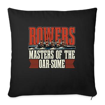Water Rowers Masters of the Oar-some Paddling - Sofa pillowcase 17,3'' x 17,3'' (45 x 45 cm) - black - Front