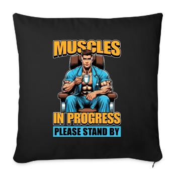 Physical Therapist Muscles In Healthcare Worker - Sofa pillowcase 17,3'' x 17,3'' (45 x 45 cm) - black - Front