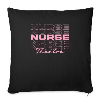 Theater Krankenschwester Krankenschwester Krankenschwestern Stilvoll - Sofakissenbezug 45 x 45 cm - Schwarz - Vorne