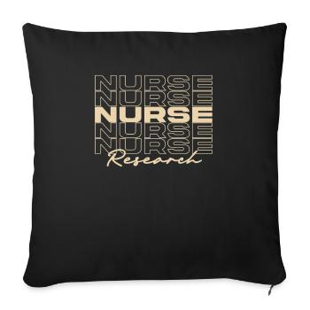 Research Nurse Medical Nurses Stylish - Sofa pillowcase 17,3'' x 17,3'' (45 x 45 cm) - black - Front