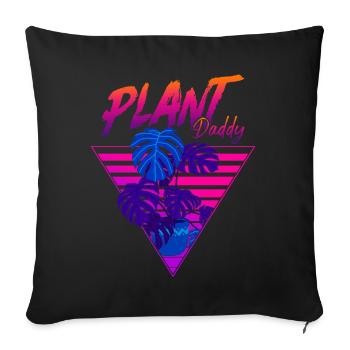 Plant Lover Gardening Dad Monstera - Sofakissenbezug 45 x 45 cm - Schwarz - Vorne
