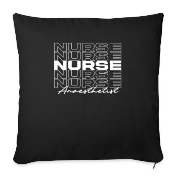 Anaesthetist Nurse Medical Nurses Stylish - Sofa pillowcase 17,3'' x 17,3'' (45 x 45 cm) - black - Front