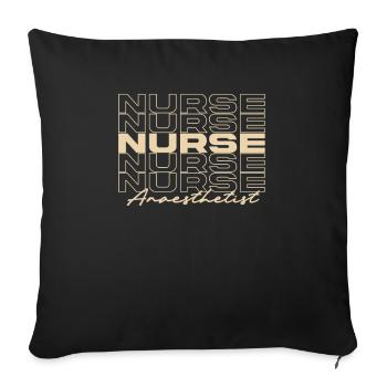 Anaesthetist Nurse Medical Nurses Stylish - Sofa pillowcase 17,3'' x 17,3'' (45 x 45 cm) - black - Front