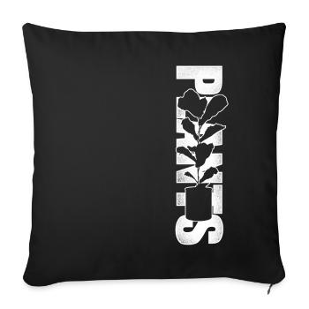 Plant Lover Gardening Plants - Sofakissenbezug 45 x 45 cm - Schwarz - Vorne