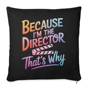 Filmmaker Film Director Cinematographer Film - Sofa pillowcase 17,3'' x 17,3'' (45 x 45 cm) - black - Front
