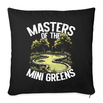 Golf Golf Golfer Golf Course - Sofa pillowcase 17,3'' x 17,3'' (45 x 45 cm) - black - Front