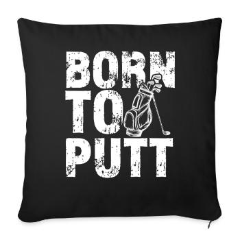 Golf Golf Golfer Golf Course - Sofa pillowcase 17,3'' x 17,3'' (45 x 45 cm) - black - Front