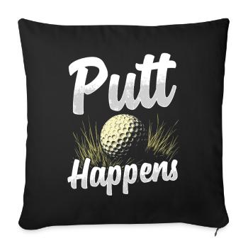 Golf Golf Golfer Golf Course - Sofa pillowcase 17,3'' x 17,3'' (45 x 45 cm) - black - Front