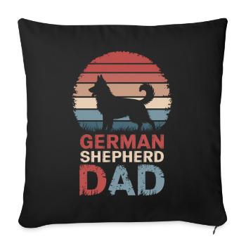 German Shepherd Saying German Shepherd Gift - Sofa pillowcase 17,3'' x 17,3'' (45 x 45 cm) - black - Front