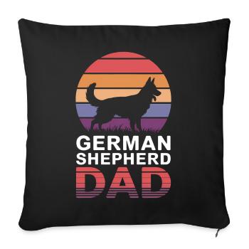 German Shepherd Saying German Shepherd Gift - Sofa pillowcase 17,3'' x 17,3'' (45 x 45 cm) - black - Front