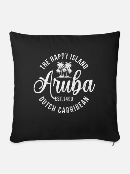 Aruba - Sofakissenbezug 45 x 45 cm - Schwarz
