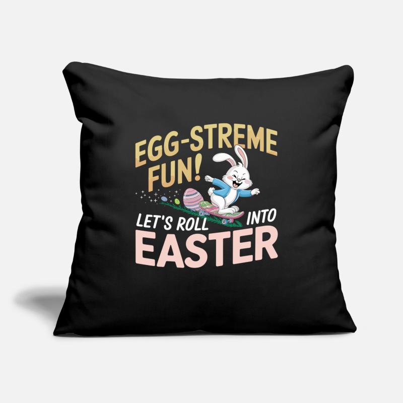Skateboard Bunny – Cool Easter Design Sofa pillowcase 17,3'' x 17,3'' (45 x 45 cm)