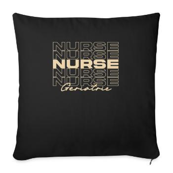 Geriatric Nurse Medical Nurses Stylish - Sofa pillowcase 17,3'' x 17,3'' (45 x 45 cm) - black - Front