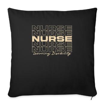 Learning Disability Nurse Medical Nurses Stylish - Sofa pillowcase 17,3'' x 17,3'' (45 x 45 cm) - black - Front