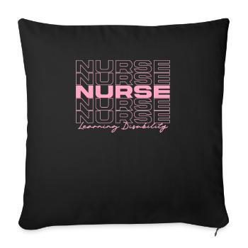 Learning Disability Nurse Medical Nurses Stylish - Sofa pillowcase 17,3'' x 17,3'' (45 x 45 cm) - black - Front