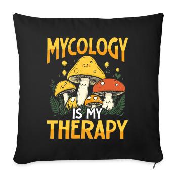 Mushroom Pickers Mushroom Pickers Mushroom Pickers Mushroom Pickers - Sofa pillowcase 17,3'' x 17,3'' (45 x 45 cm) - black - Front