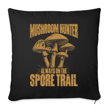 Mushroom Pickers Mushroom Pickers Mushroom Pickers Mushroom Pickers - Sofa pillowcase 17,3'' x 17,3'' (45 x 45 cm) - black - Front