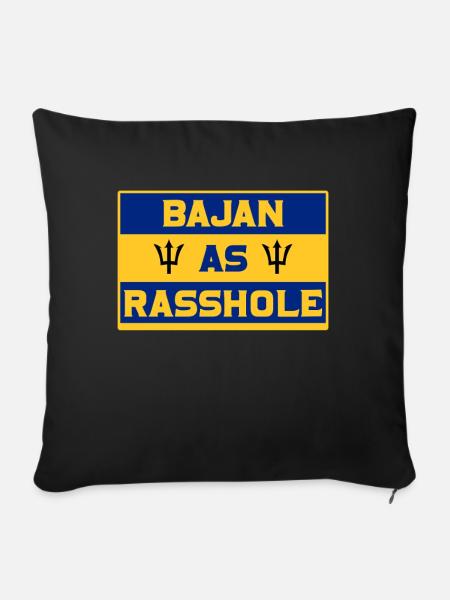 Barbados Karibik Bajan Urlaub Geschenk - Sofakissenbezug 45 x 45 cm - Schwarz