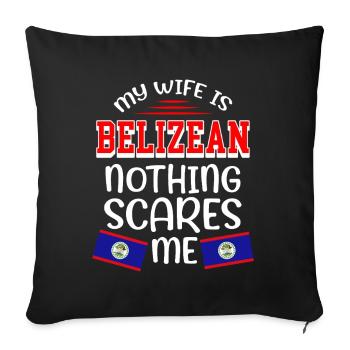 Belize Latino Belizean Belizean Maya Gift - Sofa pillowcase 17,3'' x 17,3'' (45 x 45 cm) - black - Front