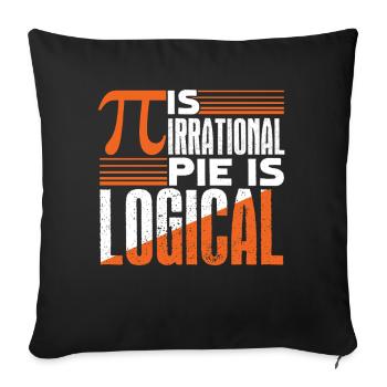 Pi Day Pi Is Irrational - Sofa pillowcase 17,3'' x 17,3'' (45 x 45 cm) - black - Front