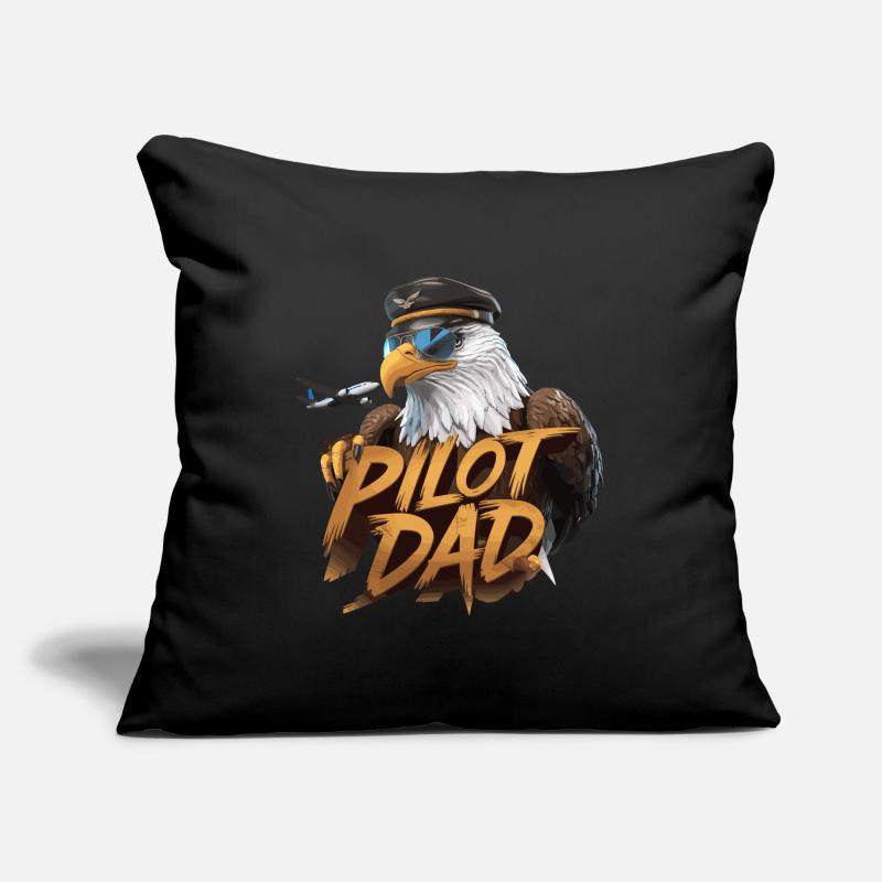 Pilot Dad Eagle Flying Strength and Pride Sofa pillowcase 17,3'' x 17,3'' (45 x 45 cm)