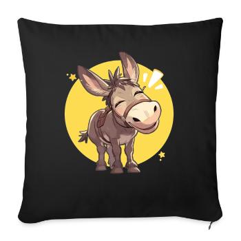 Mules Mule - Sofa pillowcase 17,3'' x 17,3'' (45 x 45 cm) - black - Front