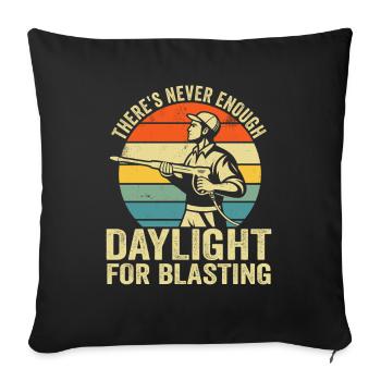 Nettoyeur vapeur Nettoyeur haute pression jamais assez rétro - Housse de coussin décorative 45 x 45 cm - noir - Devant