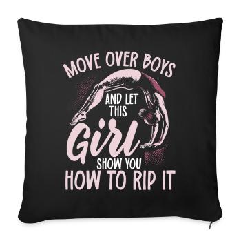 Springboard Diving Diving Diving Divers - Sofa pillowcase 17,3'' x 17,3'' (45 x 45 cm) - black - Front