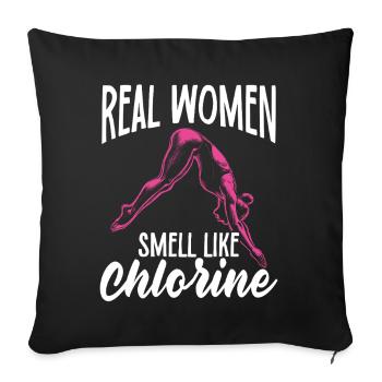Springboard Diving Diving Diving Divers - Sofa pillowcase 17,3'' x 17,3'' (45 x 45 cm) - black - Front